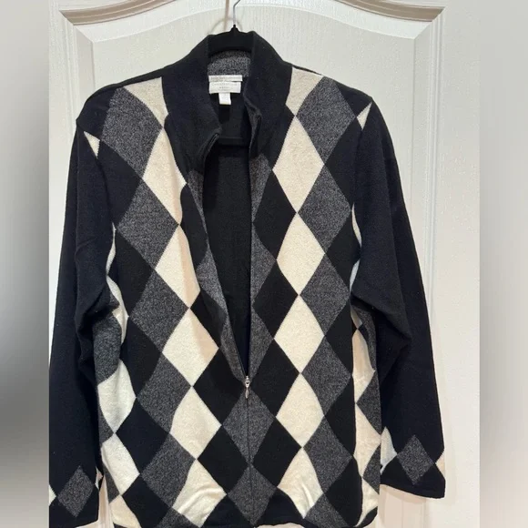 Charter Club Cashmere Zip Front Sweater Size 2X - Picture 6 of 6